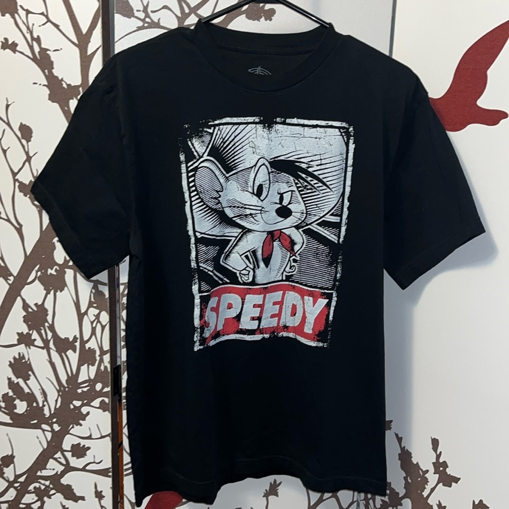 Warner Bros. LOONEY TUNES TM/MC Men’s Size Medium Black Speedy T-Shirt NWOT $35